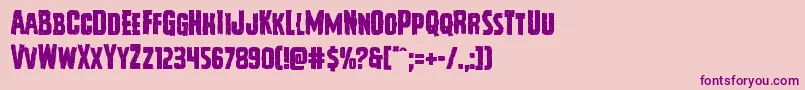 Vicioushunger Font – Purple Fonts on Pink Background