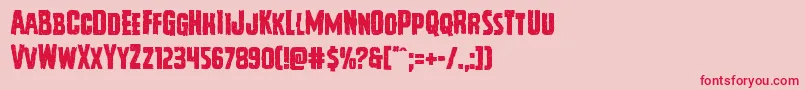 Vicioushunger Font – Red Fonts on Pink Background