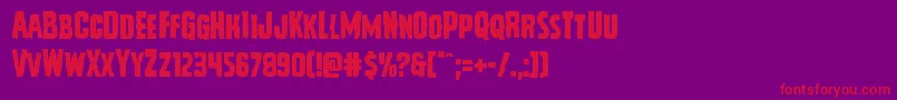 Vicioushunger Font – Red Fonts on Purple Background