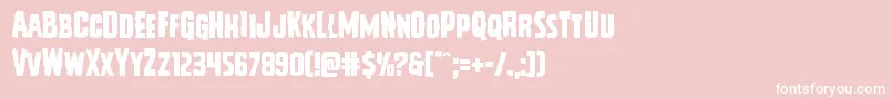 Vicioushunger Font – White Fonts on Pink Background