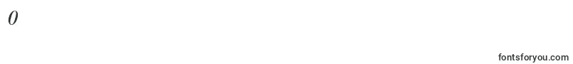 BulmermtstdItalicdisplay Font – Fonts for Digit 0