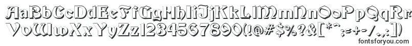 Beckershadow-fontti – Alkuperäiset fontit