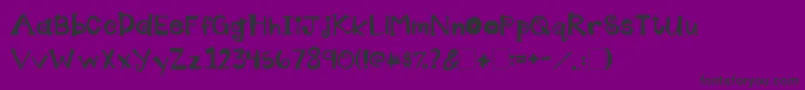 Więcej informacji o czcionce 2peasIndecision Czcionka 2peasIndecision – czarne czcionki na fioletowym tle