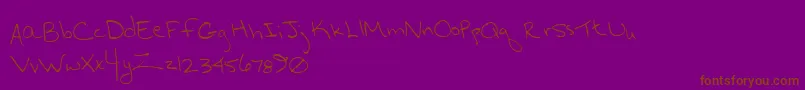 En savoir plus sur la police HurryupHurryup Police HurryupHurryup – polices brunes sur fond violet