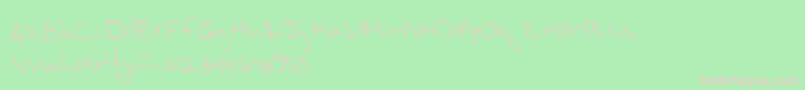 HurryupHurryup Font – Pink Fonts on Green Background