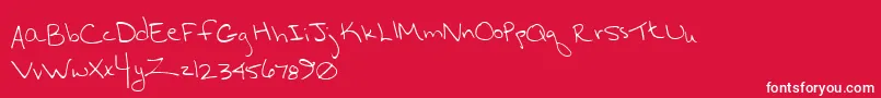 HurryupHurryup Font – White Fonts on Red Background