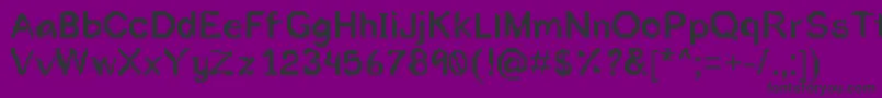 Toomuchink Font – Black Fonts on Purple Background