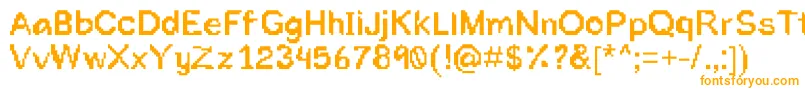 Toomuchink Font – Orange Fonts on White Background