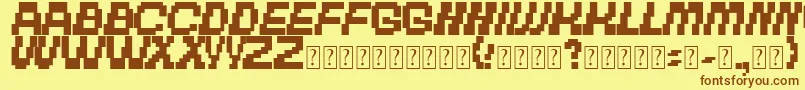 TheOtherBrothers Font – Brown Fonts on Yellow Background