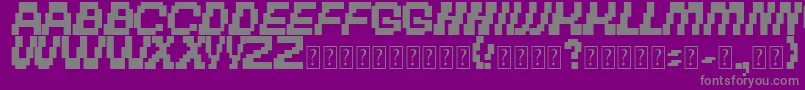TheOtherBrothers Font – Gray Fonts on Purple Background