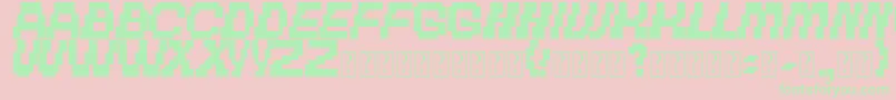 TheOtherBrothers Font – Green Fonts on Pink Background