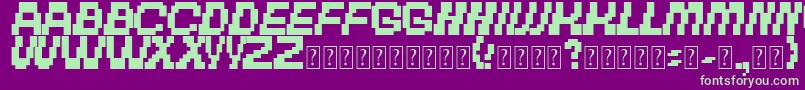 TheOtherBrothers Font – Green Fonts on Purple Background