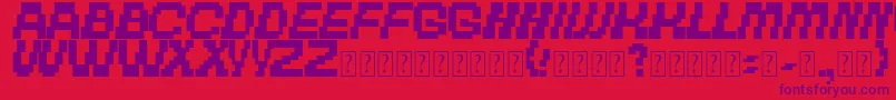 TheOtherBrothers Font – Purple Fonts on Red Background
