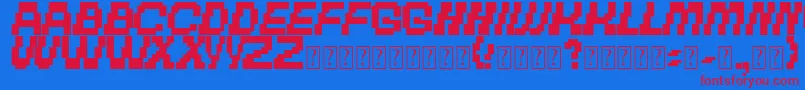 TheOtherBrothers Font – Red Fonts on Blue Background