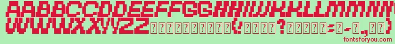 TheOtherBrothers Font – Red Fonts on Green Background