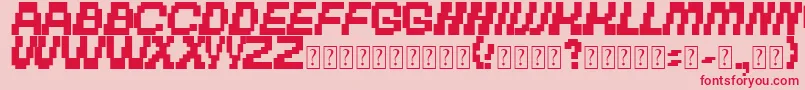 フォントTheOtherBrothers – ピンクの背景に赤い文字
