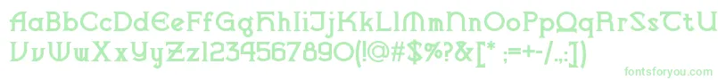 Vlaanderen-Schriftart – Grüne Schriften