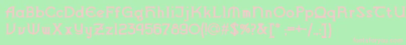 Vlaanderen Font – Pink Fonts on Green Background