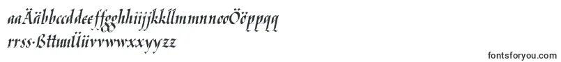 Шрифт Kaligraflatin – немецкие шрифты