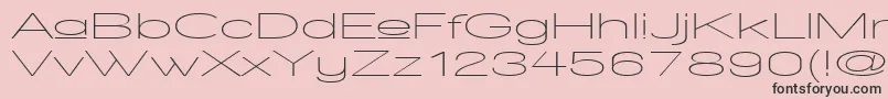 WalkwayUpperUltraexpand Font – Black Fonts on Pink Background