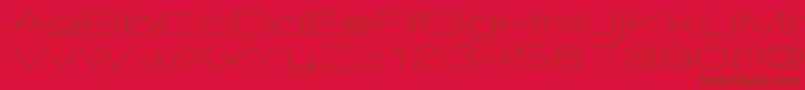 WalkwayUpperUltraexpand Font – Brown Fonts on Red Background