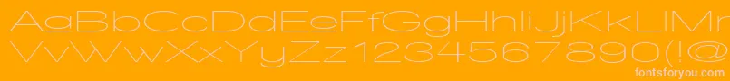 WalkwayUpperUltraexpand Font – Pink Fonts on Orange Background