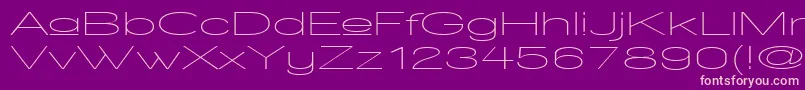 WalkwayUpperUltraexpand Font – Pink Fonts on Purple Background
