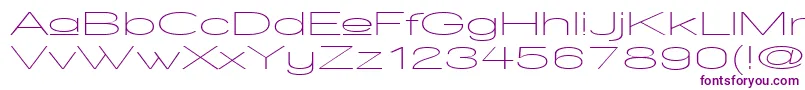 WalkwayUpperUltraexpand Font – Purple Fonts on White Background