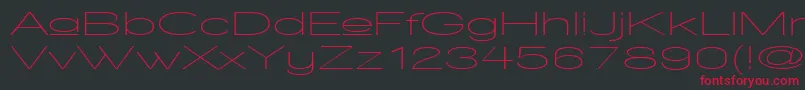 WalkwayUpperUltraexpand Font – Red Fonts on Black Background