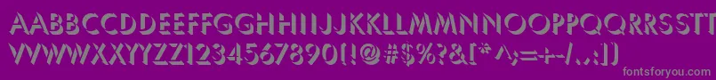 Umbra Font – Gray Fonts on Purple Background
