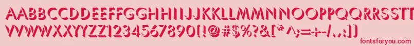 Umbra Font – Red Fonts on Pink Background