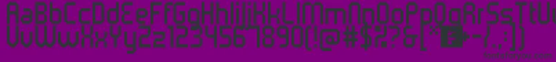 5metrikLightCondensed Font – Black Fonts on Purple Background