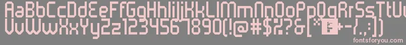 fuente 5metrikLightCondensed – Fuentes Rosadas Sobre Fondo Gris