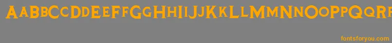 Tinplatetitlingblack Font – Orange Fonts on Gray Background