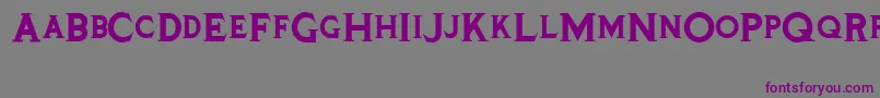 Tinplatetitlingblack Font – Purple Fonts on Gray Background