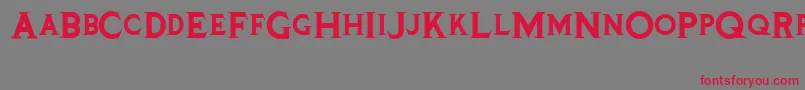 Tinplatetitlingblack Font – Red Fonts on Gray Background
