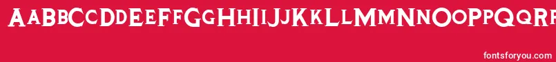 Tinplatetitlingblack Font – White Fonts on Red Background