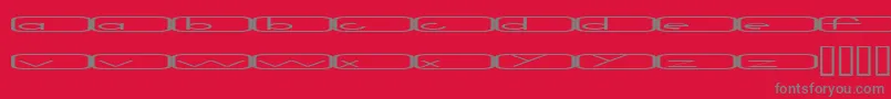 Noir2Wide Font – Gray Fonts on Red Background