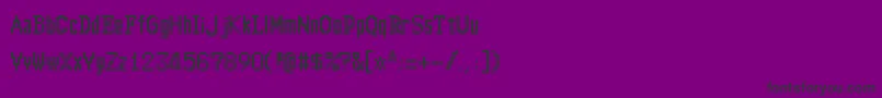 フォントAltima – 紫の背景に黒い文字