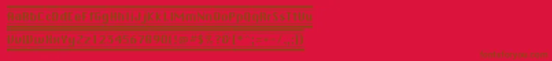 Buttonhilightflf Font – Brown Fonts on Red Background