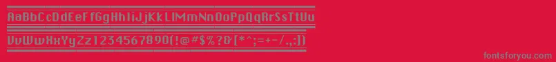 Buttonhilightflf Font – Gray Fonts on Red Background