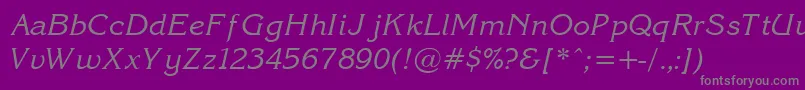 Korin27 Font – Gray Fonts on Purple Background