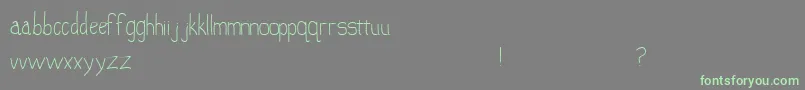 Doober-fontti – vihreät fontit harmaalla taustalla