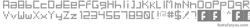 Шрифт RetroParty – серые шрифты на белом фоне
