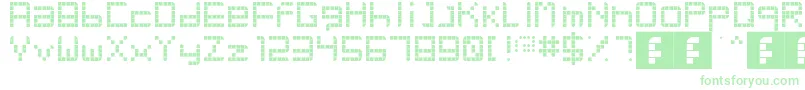 RetroParty Font – Green Fonts on White Background
