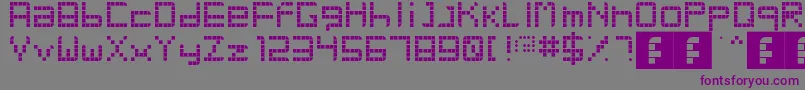 RetroParty Font – Purple Fonts on Gray Background