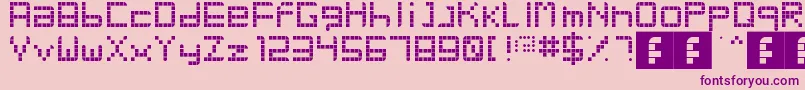 RetroParty Font – Purple Fonts on Pink Background