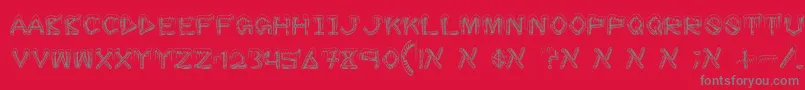 Шрифт IceSticks – серые шрифты на красном фоне