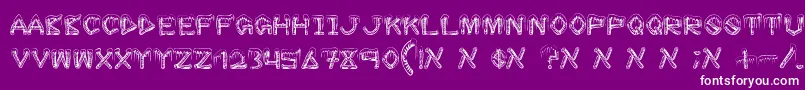 IceSticks Font – White Fonts on Purple Background