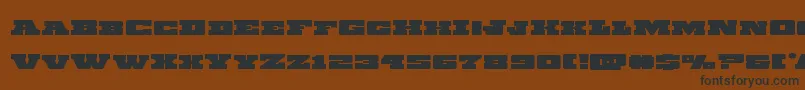 Chicagoexpressexpand Font – Black Fonts on Brown Background